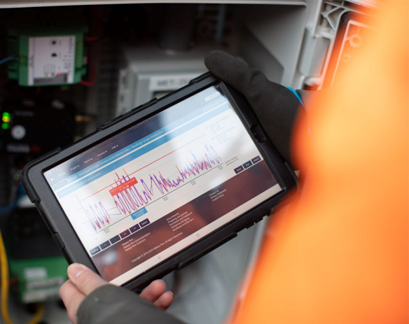 Mabey Hire environmental monitoring insight on tablet