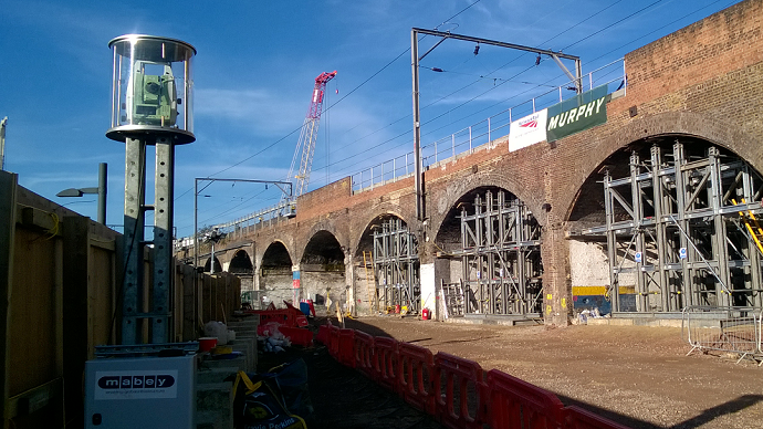 Mabey Hire structural monitoring total station and rail bridge