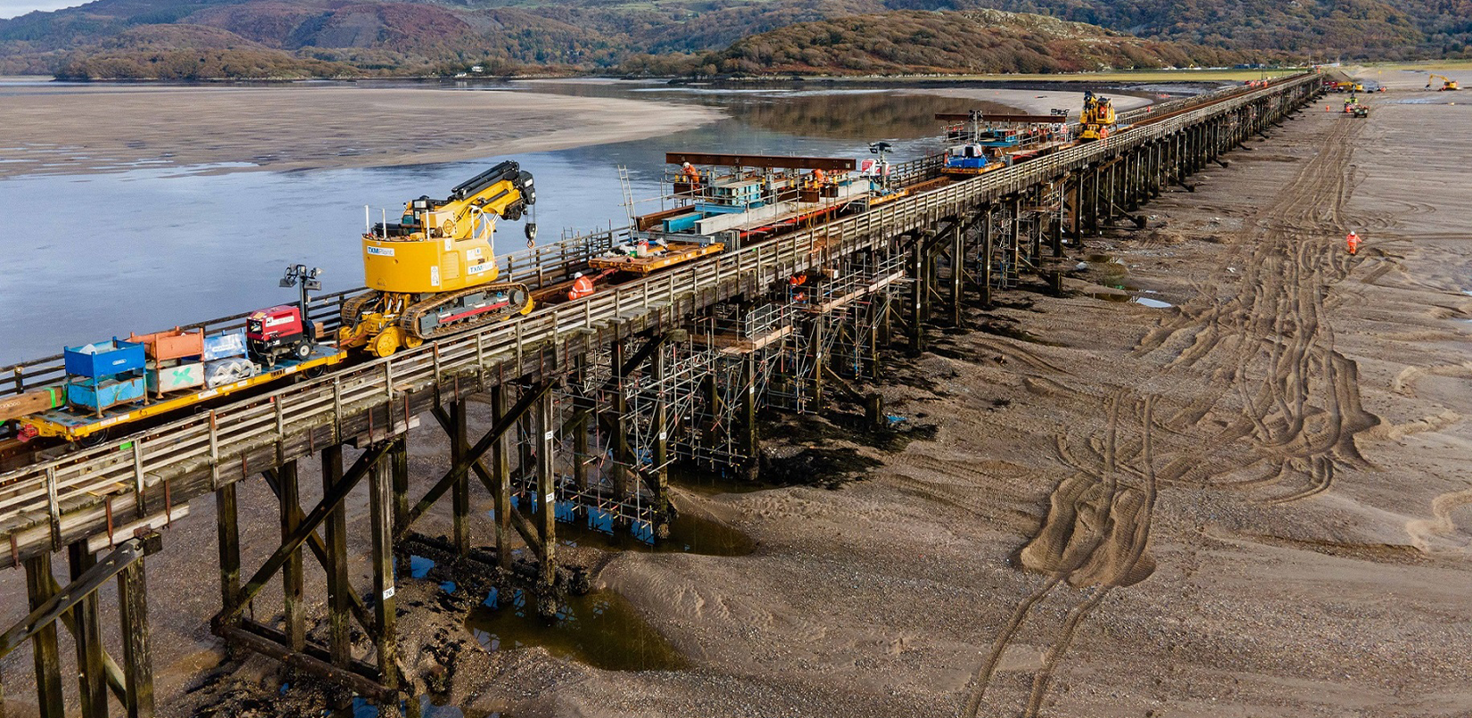 barmouth bridge viaduct jacking