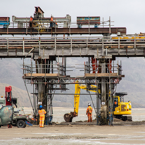 barmouth bridge viaduct jacking