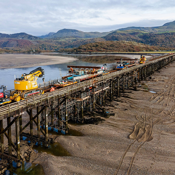 barmouth bridge viaduct jacking