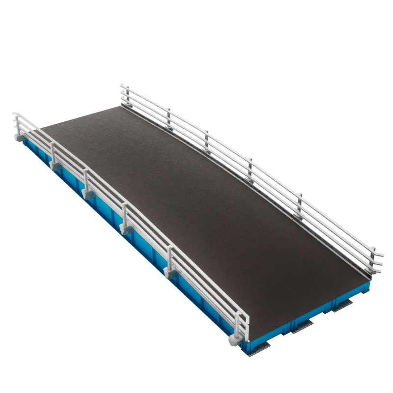 Mabey Hire vehicle beam bridge roll over