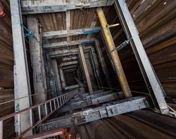 Mabey Hire basement propping in excavation