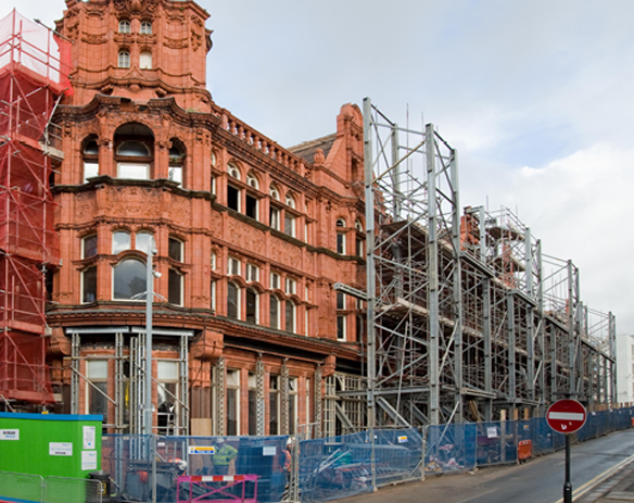 Mabey Hire façade retention full building view